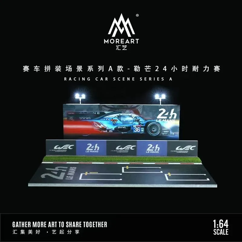 1/64 Scale Car Parking Lot Realistic Miniatures Garage Diorama Scenery Models Car Repair Shop Scene Display Car Garage Model Set