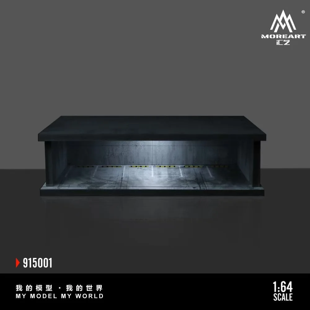 1/64 Scale Car Parking Lot Realistic Miniatures Garage Diorama Scenery Models Car Repair Shop Scene Display Car Garage Model Set