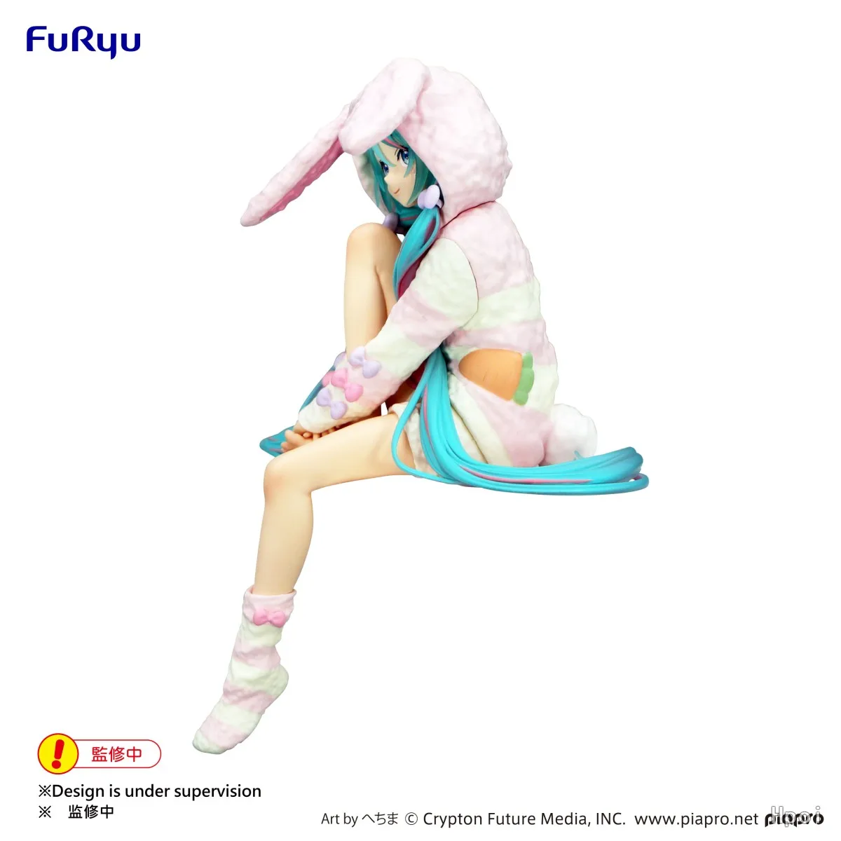 15CM Anime HATSUNE MIKU Figure Noodle Stopper Figure Rabbit Ear Pajamas Model Toy Doll Aciton Figure Collection Gift PVC
