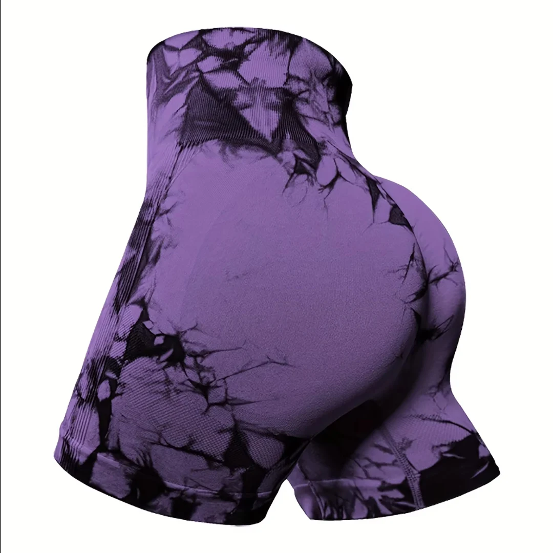 Women's Seamless Fitness Shorts yoga Exercise High Waist Tight Fitting Buttocks Hip Lifting Outdoor Exercise Running Shorts