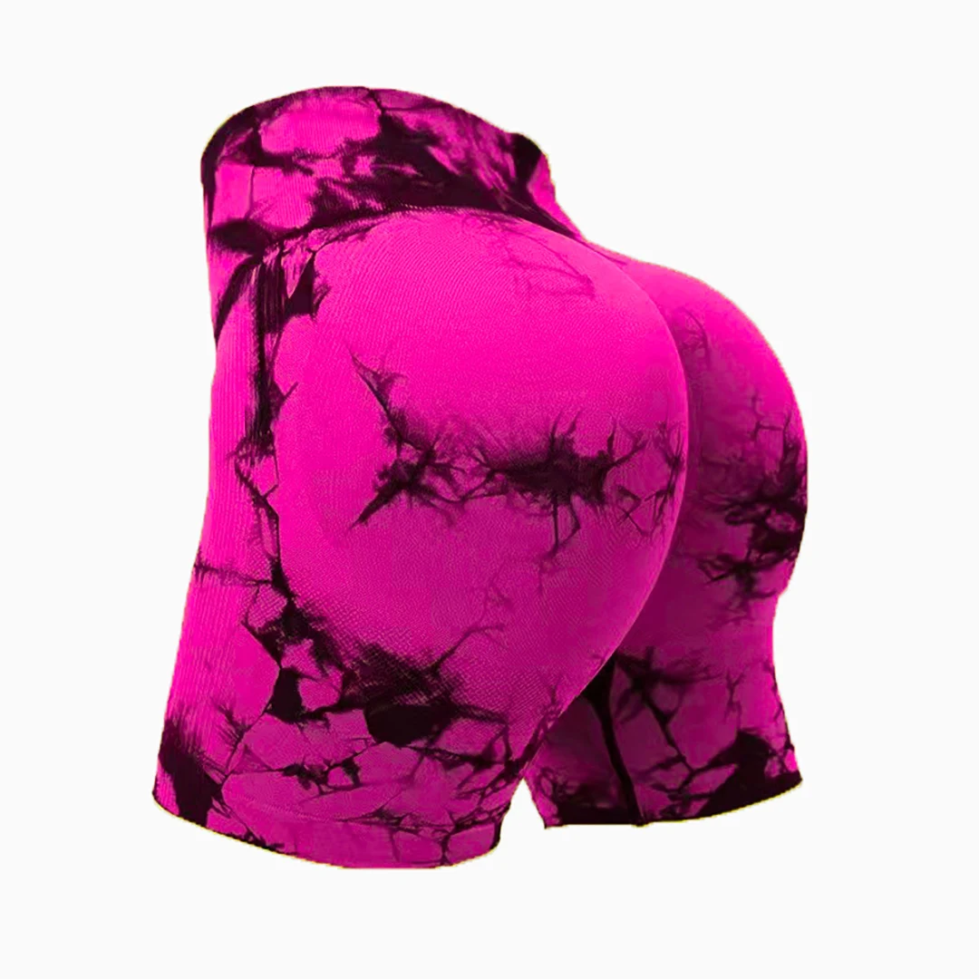 Women's Seamless Fitness Shorts yoga Exercise High Waist Tight Fitting Buttocks Hip Lifting Outdoor Exercise Running Shorts