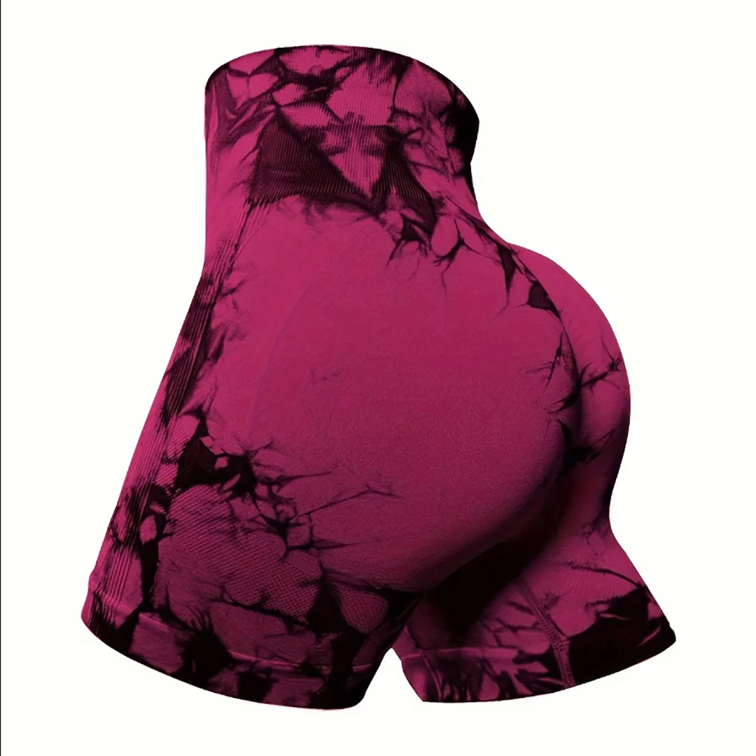 Women's Seamless Fitness Shorts yoga Exercise High Waist Tight Fitting Buttocks Hip Lifting Outdoor Exercise Running Shorts