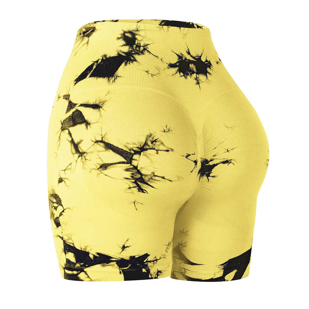 Women's Seamless Fitness Shorts yoga Exercise High Waist Tight Fitting Buttocks Hip Lifting Outdoor Exercise Running Shorts