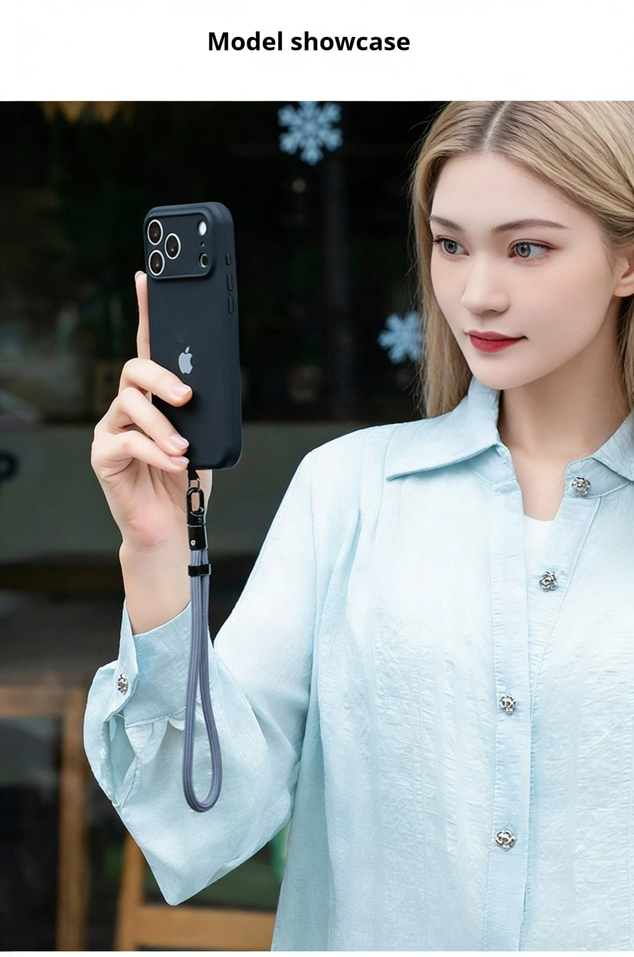Adjustable Safety Anti-Lost Mobile Phone Lanyard Wrist Strap with Gasket Hanging Chain Durable Mobile Phone Case Accessory