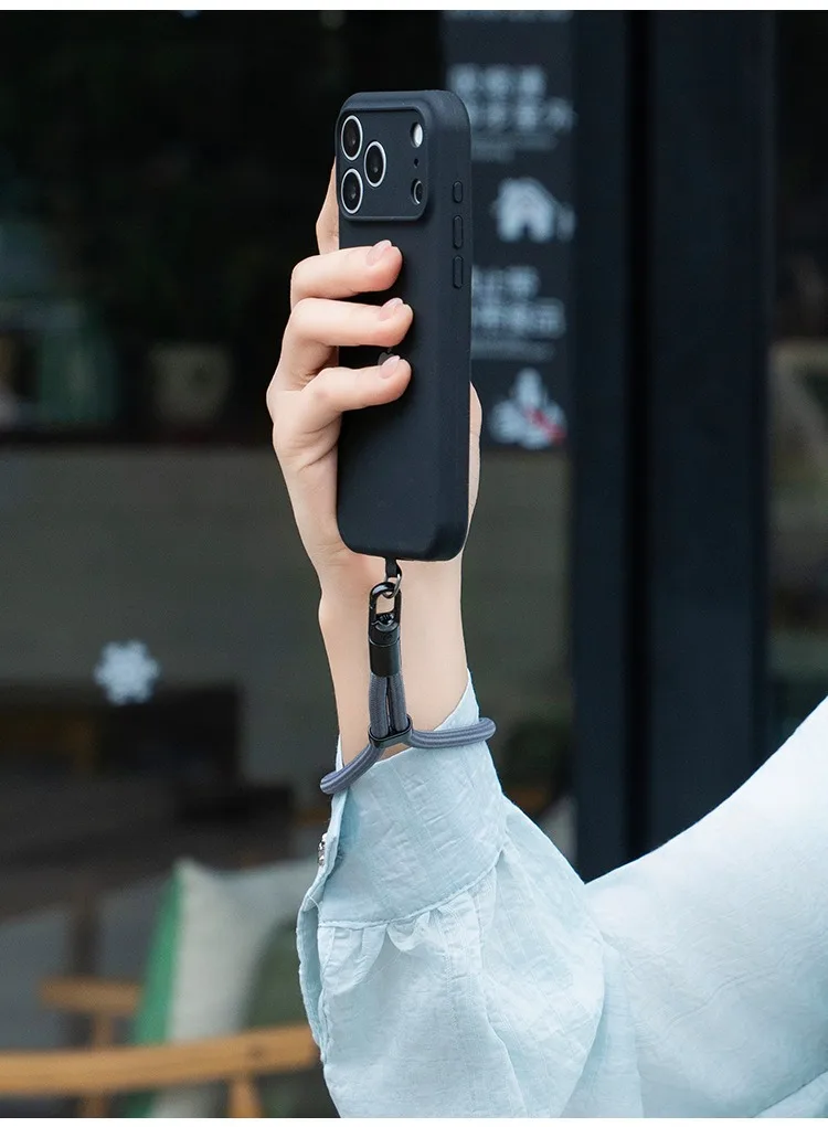 Adjustable Safety Anti-Lost Mobile Phone Lanyard Wrist Strap with Gasket Hanging Chain Durable Mobile Phone Case Accessory