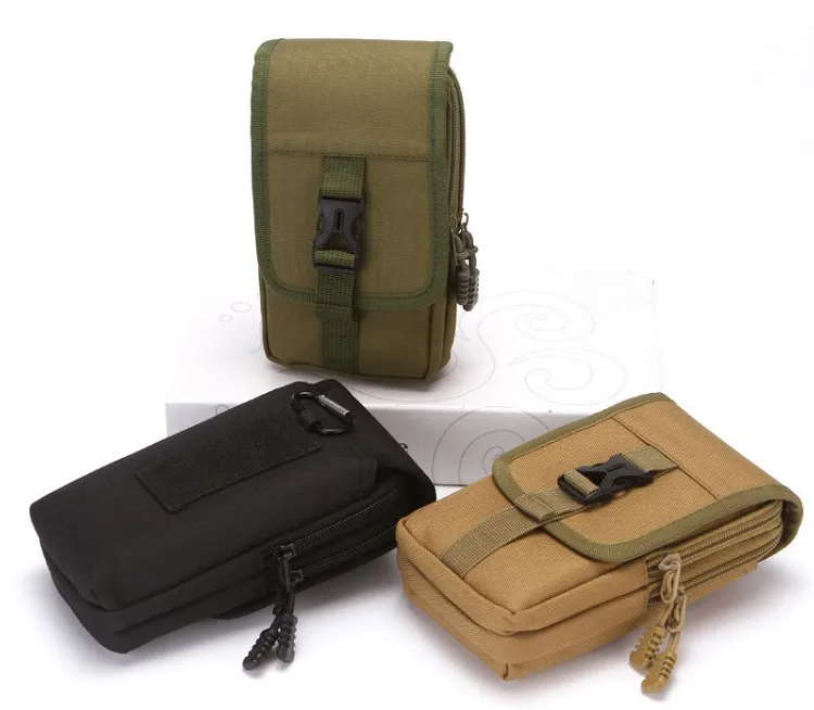 Outdoor Waterproof Military Waist Pack Men Phone Pouch Camping Hunting Tactical Waist Bag Double Layer Men's Storage Bag