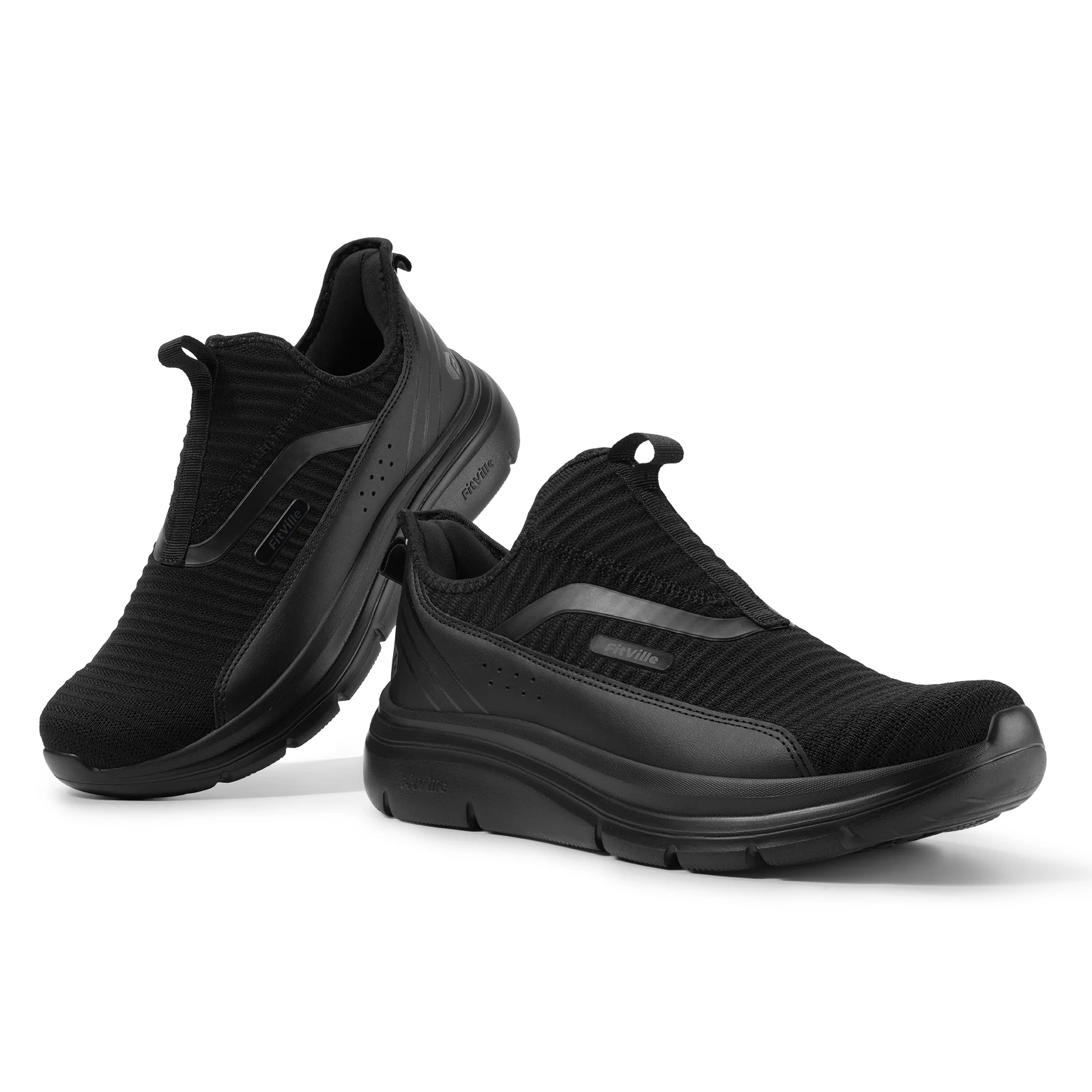 Fitville Wide Men's Shoes Fitness Walking Shoes Lightweight Breathable For Outdoor Casual Sports Running Shoes Sneaker