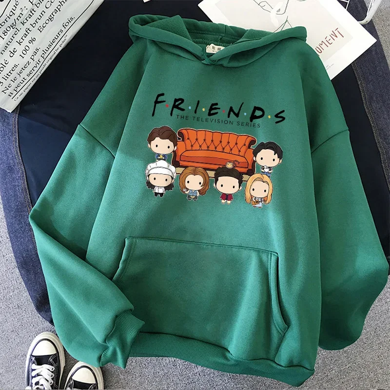 Friends TV Show Hoodies for Women, Funny Cartoon Friends Hoodies, Ullzang Graphic, Vintage Anime Sweatshirt, Female Hoody, 90s