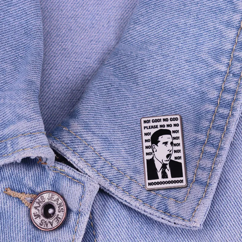 The Office US Enamel Pins Dunder Mifflin Metal Brooch Badge Fashion Jewellery Clothes Hat Backpack Accessory Gifts