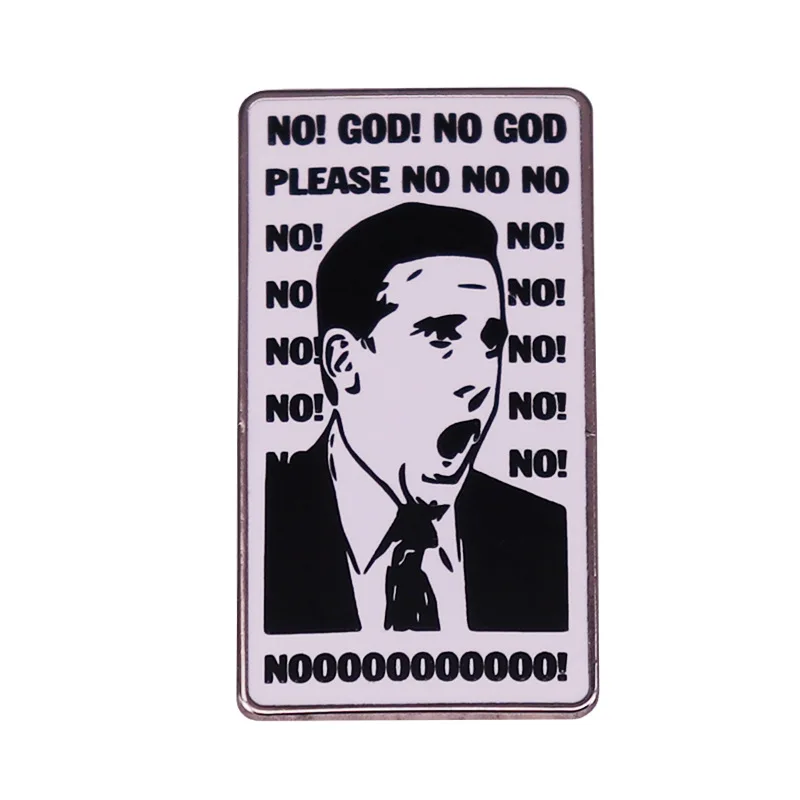 The Office US Enamel Pins Dunder Mifflin Metal Brooch Badge Fashion Jewellery Clothes Hat Backpack Accessory Gifts