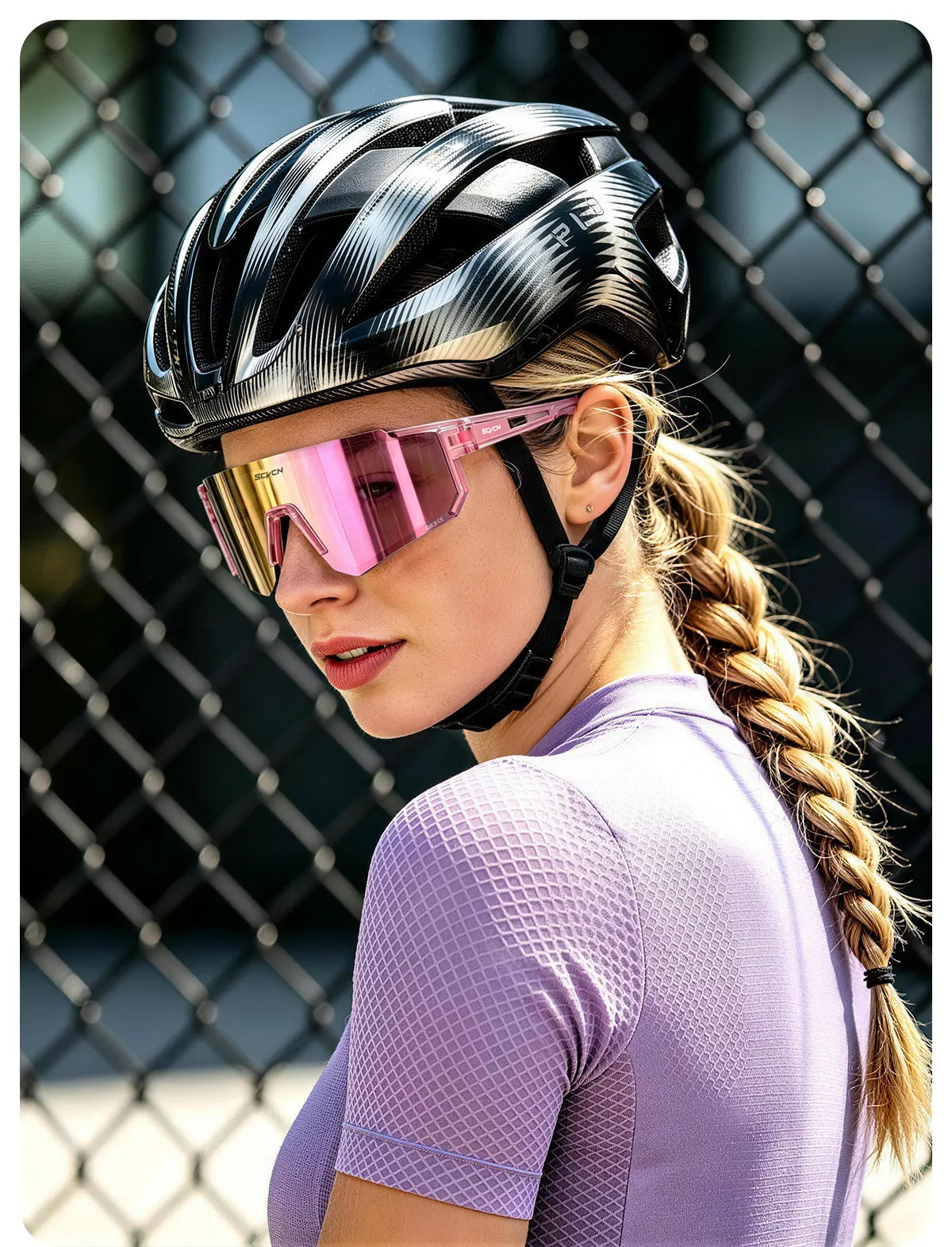 SCVCN New Outdoor Sport Cycling Sunglasses MTB Bike Cycling Hiking Eyewear Running Ultralight Men Women Pickleball UV400 Glasses