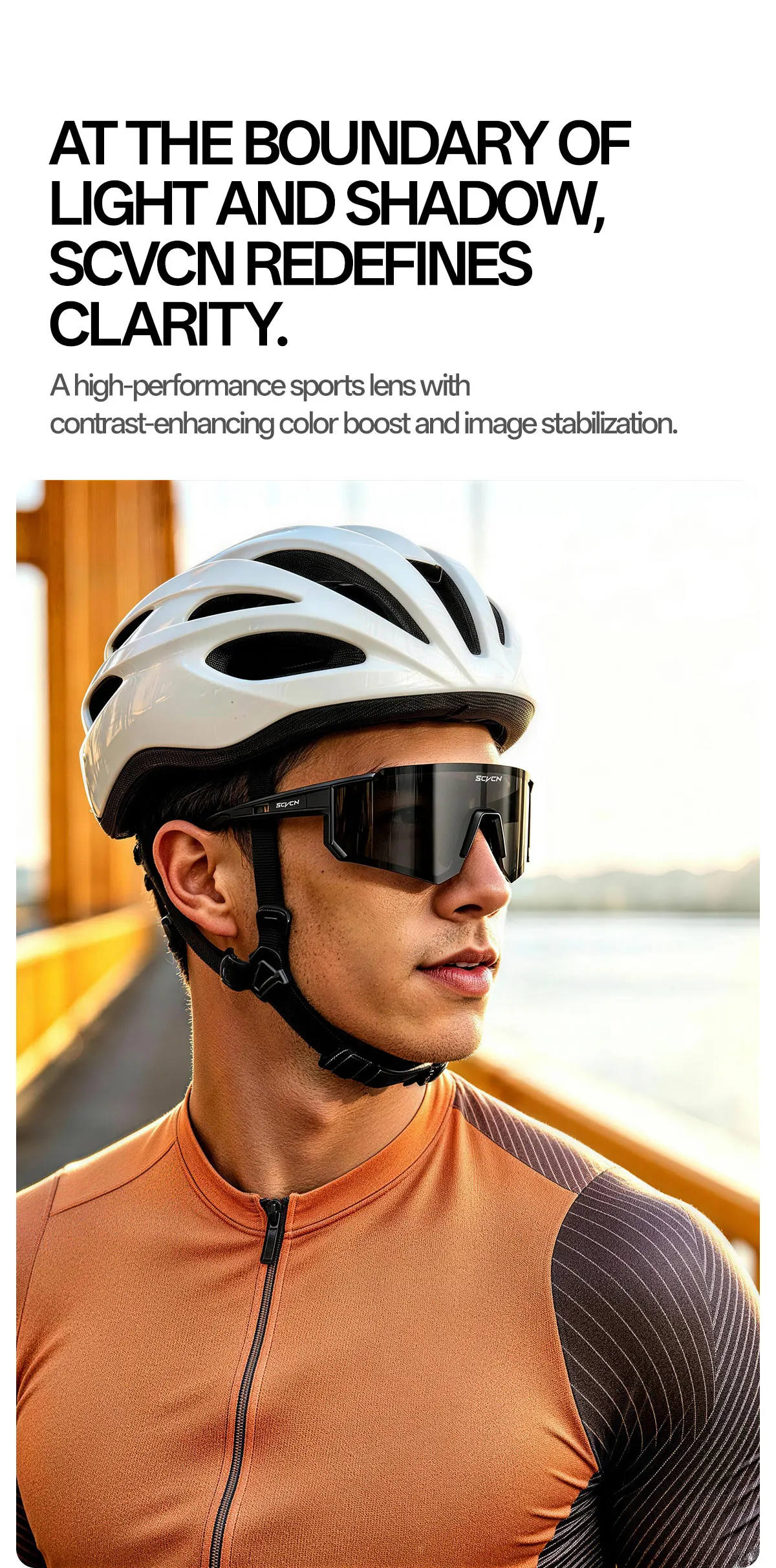 SCVCN New Outdoor Sport Cycling Sunglasses MTB Bike Cycling Hiking Eyewear Running Ultralight Men Women Pickleball UV400 Glasses