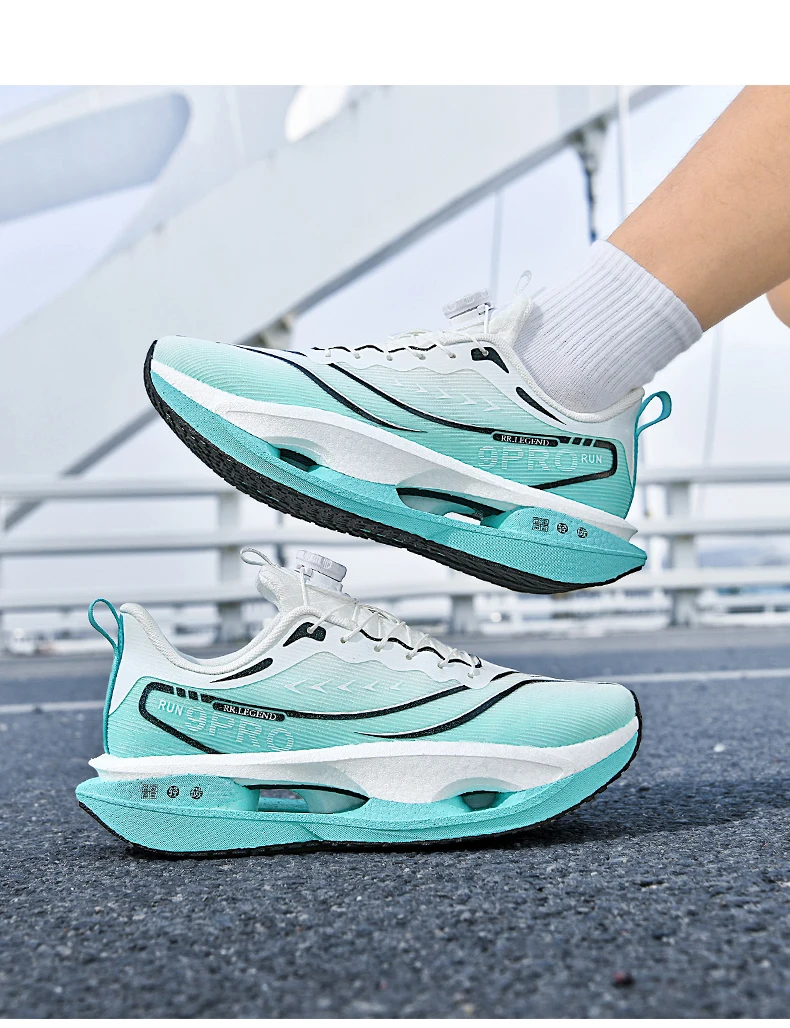 Running Shoes Carbon Board Speciality Marathon Men Sports Breathable Lightweight Women's Comfortable Athletic Nonskid Sneakers