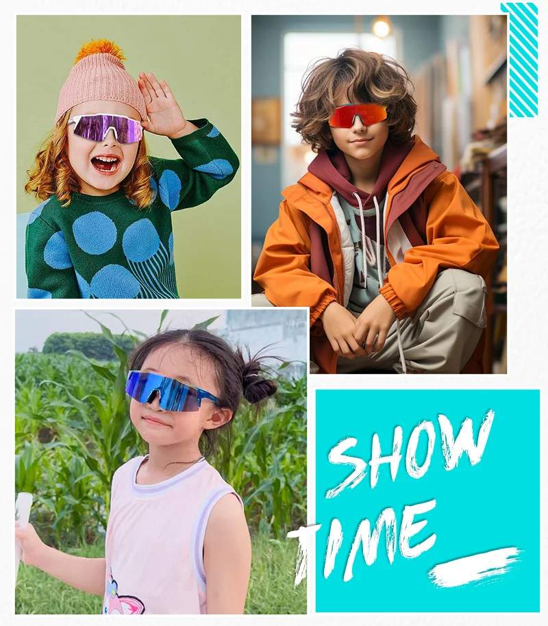 Kapvoe Photochromic Child Sunglasses UV400 Protection Sport Cycling Glasses Kids Boys Girls Fashion Bike Glasses Bicycle Eyewear