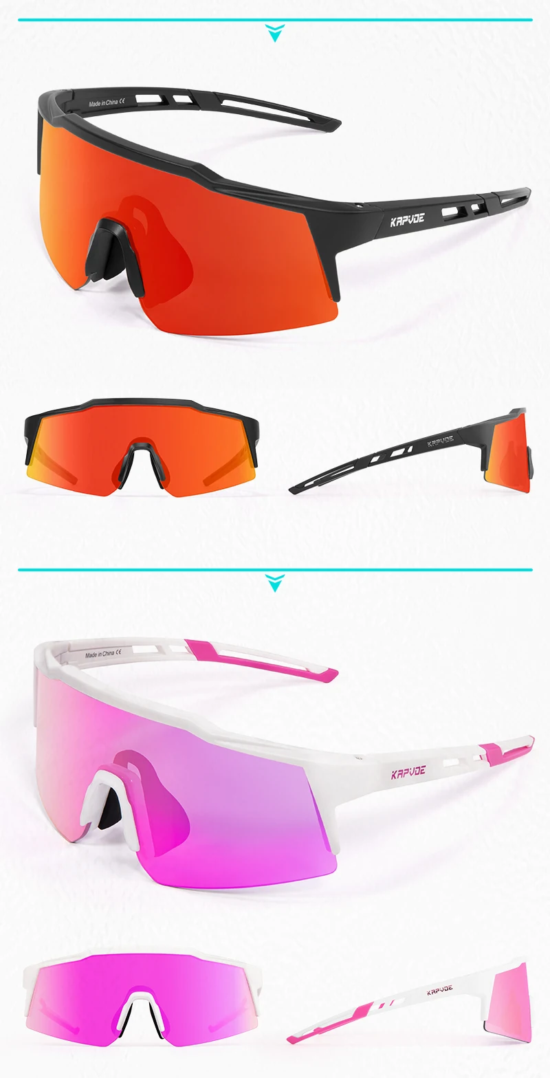 Kapvoe Photochromic Child Sunglasses UV400 Protection Sport Cycling Glasses Kids Boys Girls Fashion Bike Glasses Bicycle Eyewear