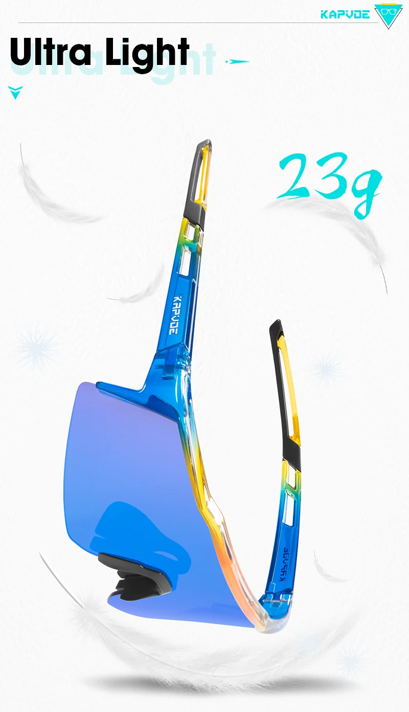 Kapvoe Photochromic Child Sunglasses UV400 Protection Sport Cycling Glasses Kids Boys Girls Fashion Bike Glasses Bicycle Eyewear