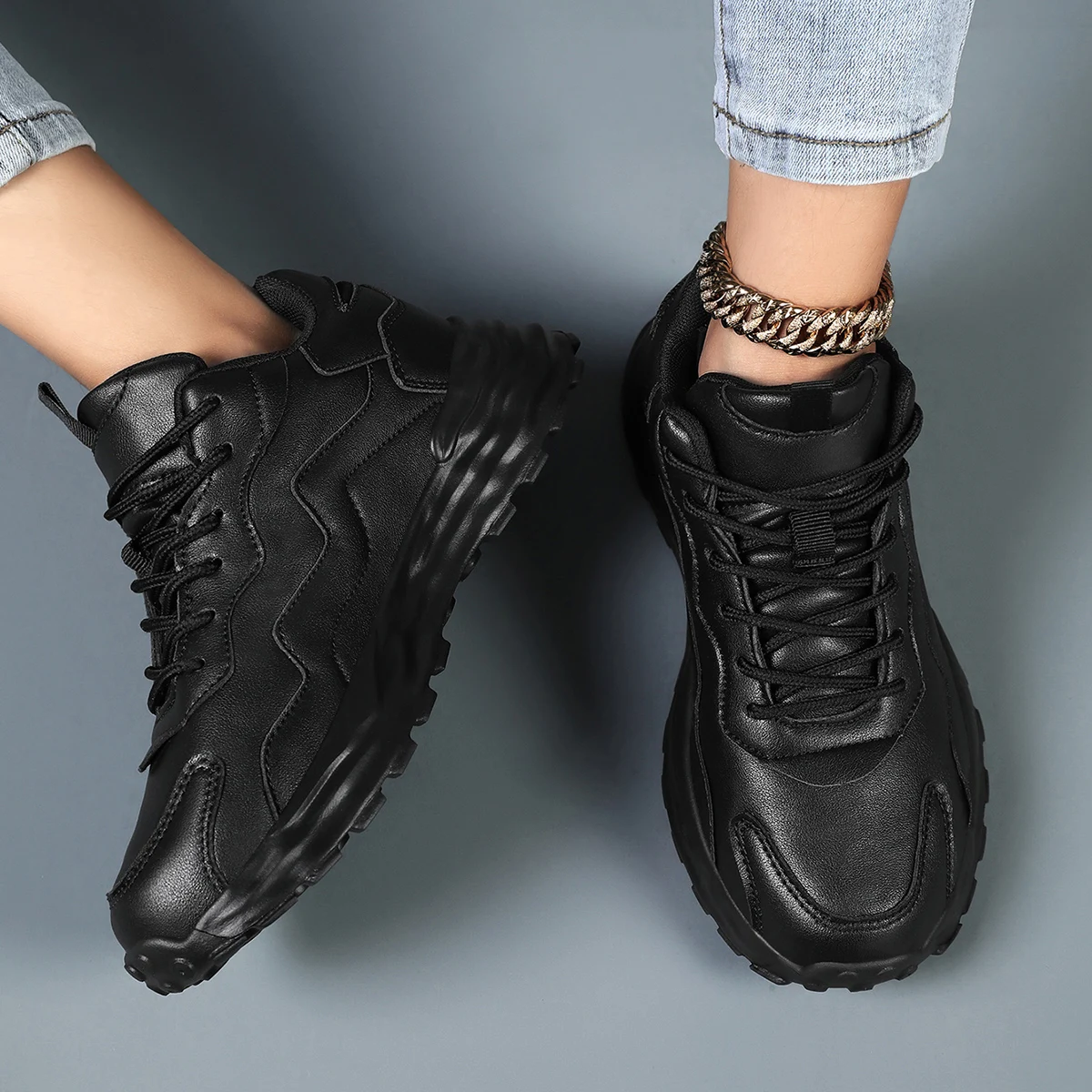 Fashion Woman Vulcanize Platform Casual Sneakers Women Flats Mesh Breathable Running Walking Shoes Chunky Sports Shoe