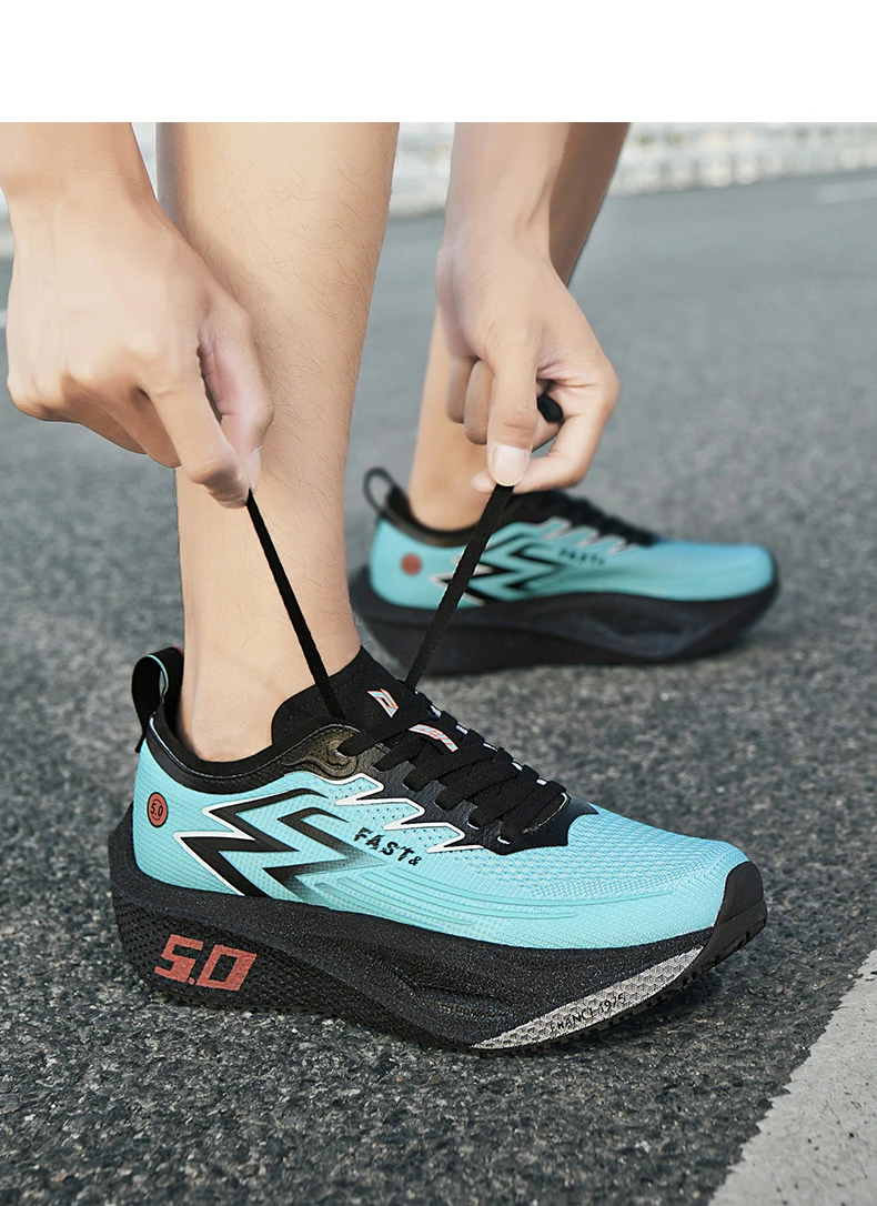 Men Women High Quality Light Running Shoes Cushion Training Shoes Lightweight Wear-Resistant Sneakers