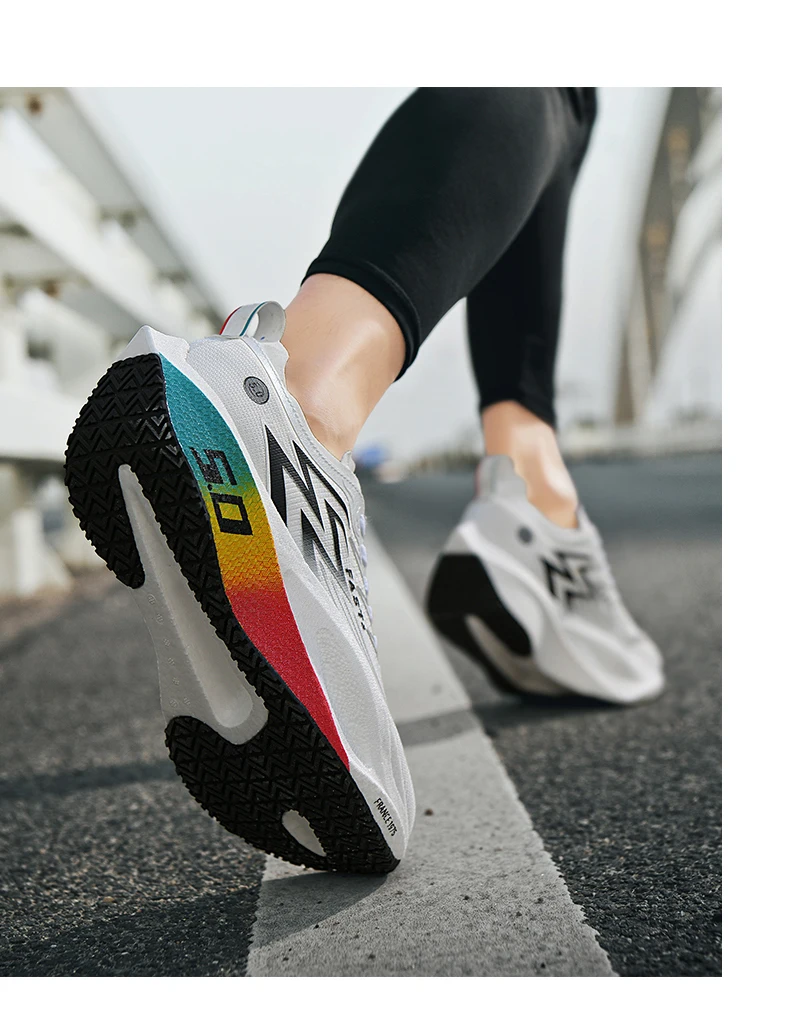 Men Women High Quality Light Running Shoes Cushion Training Shoes Lightweight Wear-Resistant Sneakers