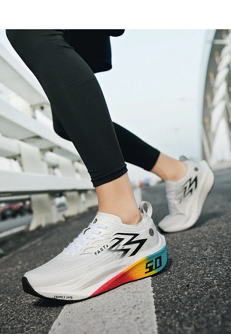 Men Women High Quality Light Running Shoes Cushion Training Shoes Lightweight Wear-Resistant Sneakers