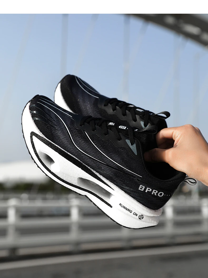 Men's Sports Shoes Carbon Plate Running Shoes Male Marathon Sneakers Racing Shock-absorbing Athletics Training Shoes for Women