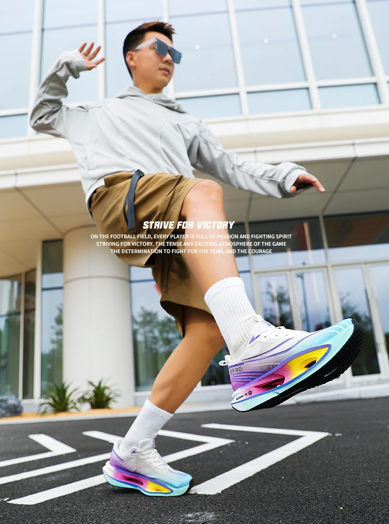 Men's Sports Shoes Carbon Plate Running Shoes Male Marathon Sneakers Racing Shock-absorbing Athletics Training Shoes for Women