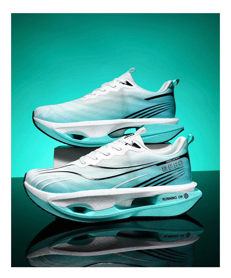 Men's Sports Shoes Carbon Plate Running Shoes Male Marathon Sneakers Racing Shock-absorbing Athletics Training Shoes for Women