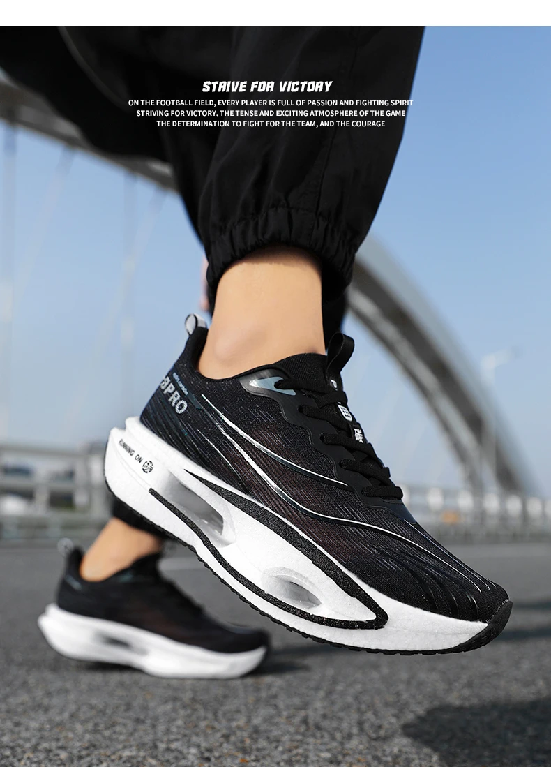 Men's Sports Shoes Carbon Plate Running Shoes Male Marathon Sneakers Racing Shock-absorbing Athletics Training Shoes for Women
