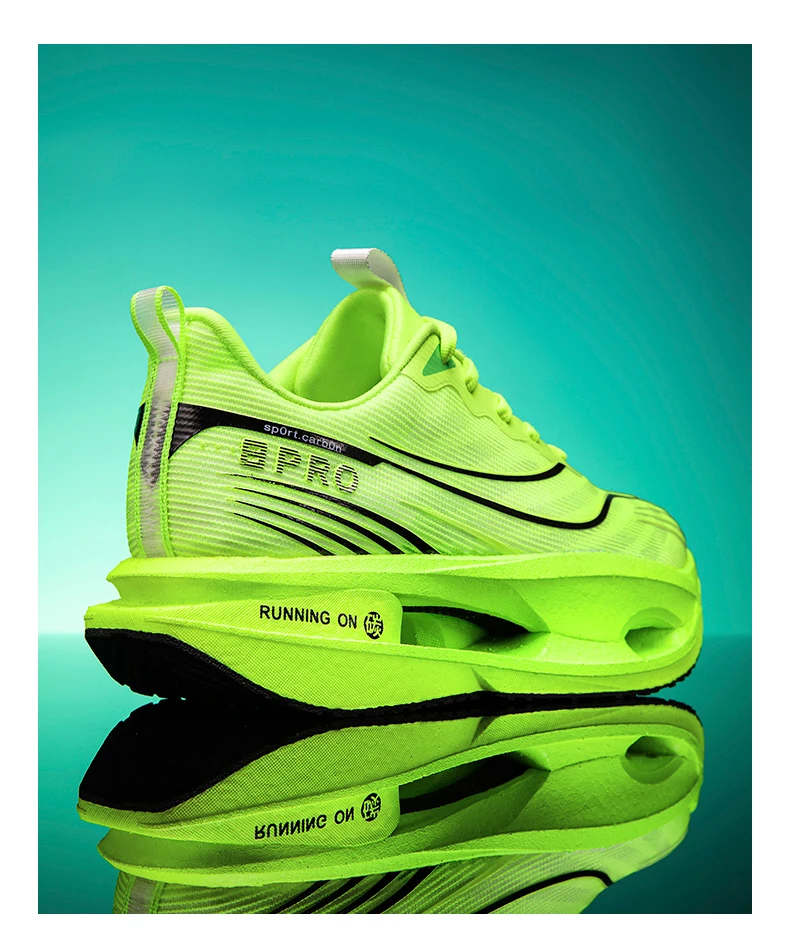 Men's Sports Shoes Carbon Plate Running Shoes Male Marathon Sneakers Racing Shock-absorbing Athletics Training Shoes for Women