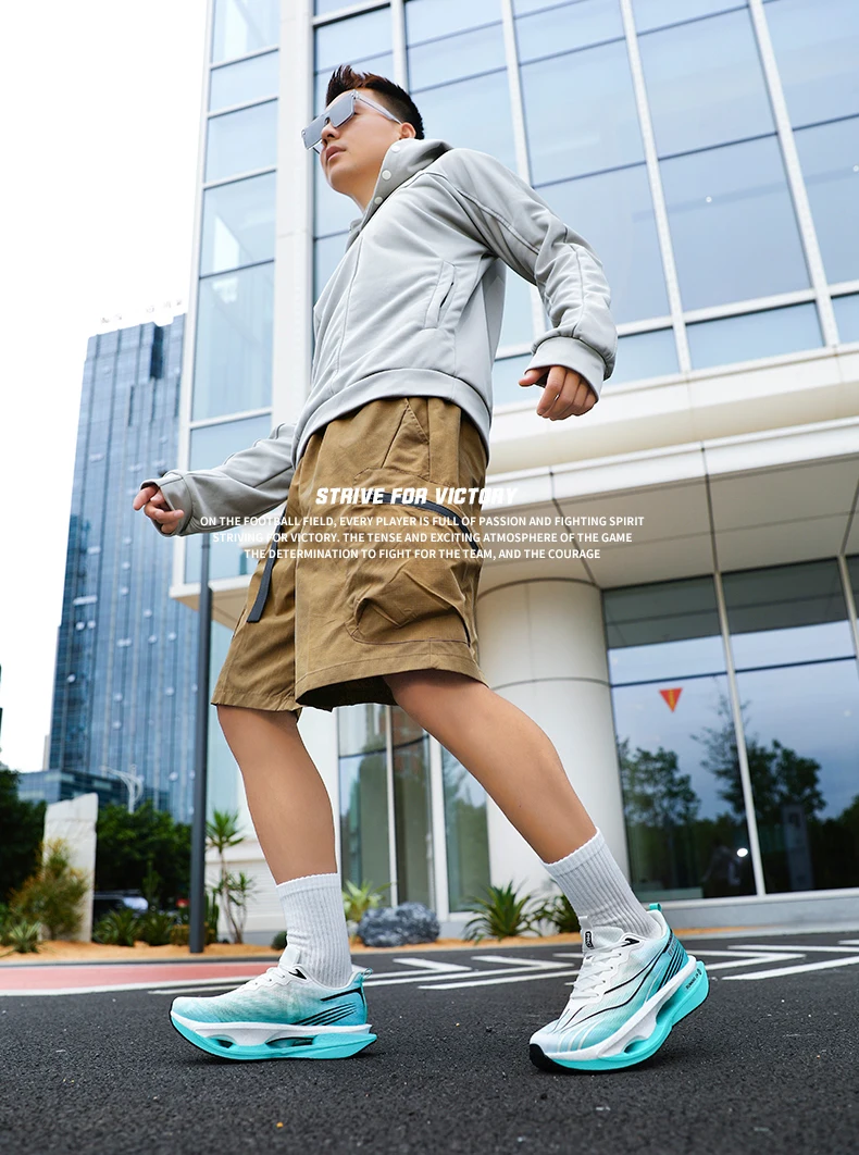Men's Sports Shoes Carbon Plate Running Shoes Male Marathon Sneakers Racing Shock-absorbing Athletics Training Shoes for Women