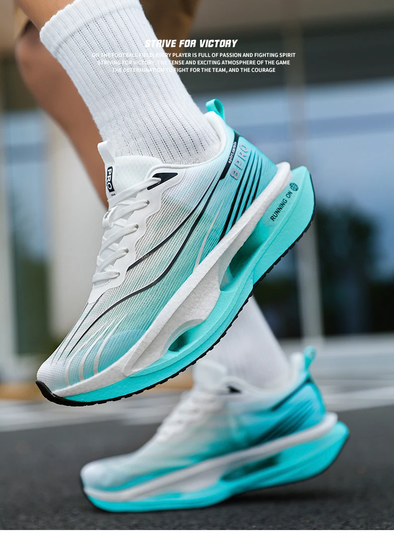 Men's Sports Shoes Carbon Plate Running Shoes Male Marathon Sneakers Racing Shock-absorbing Athletics Training Shoes for Women
