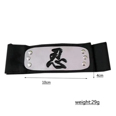 Akatsuki Kakashi Konoha Headband Cosplay Costumes Accessories Itachi Akatsuki Armband Toys Props Anime Figure Model Gift