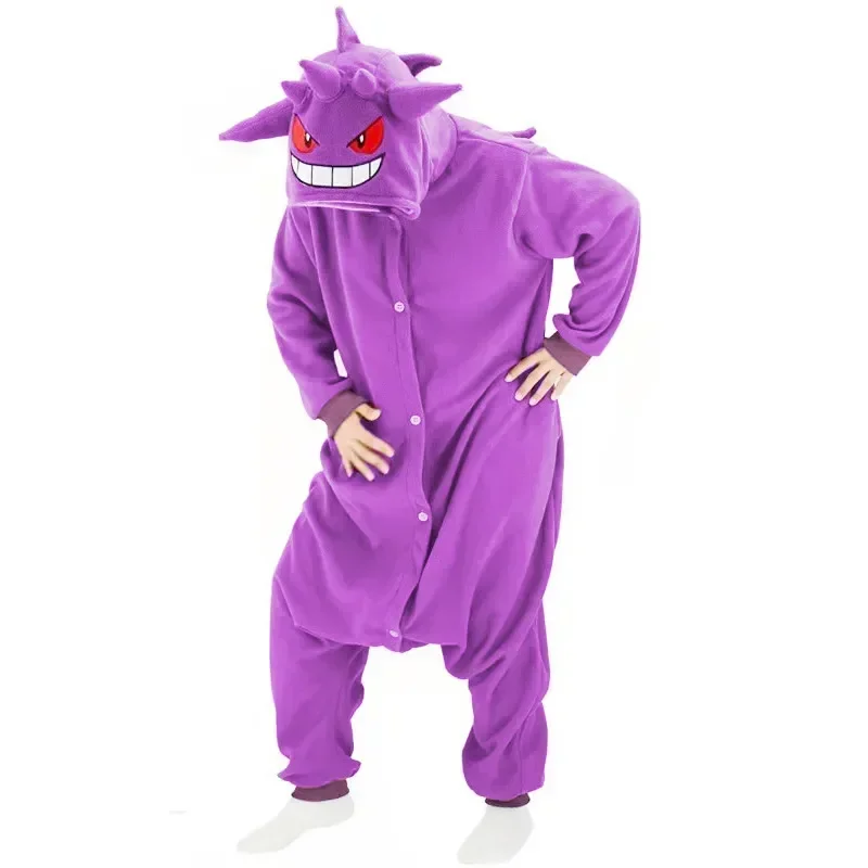Greninja Kigurumi Onesie Mewtwo Snorlax Gengar Cosplay Halloween Costume Adult Anime Axolotl Eevee Cow Pajamas Pijama