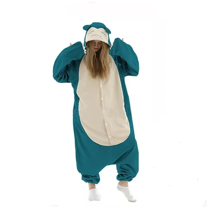 Greninja Kigurumi Onesie Mewtwo Snorlax Gengar Cosplay Halloween Costume Adult Anime Axolotl Eevee Cow Pajamas Pijama