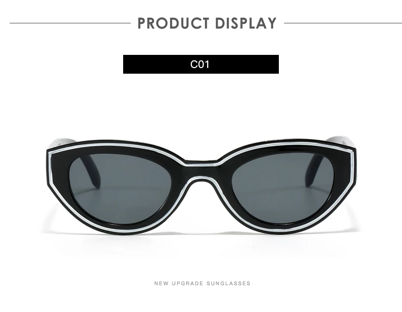 New Trendy Polygon Women Sunglasses Vintage Gradient Candy Color Shades Cat Eye Brand Designer Travelling Eyewear UV400