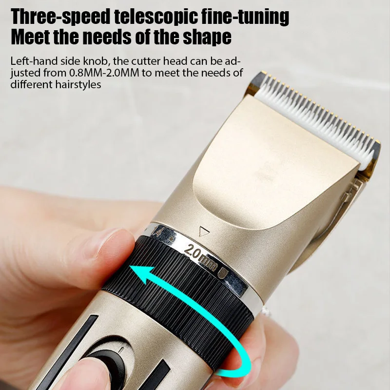 Electric Hair Trimmer Shaver Home Trimmers For Men Hair Clipper Professional Rechargeable Shavers Barber Hair Cutting Machine