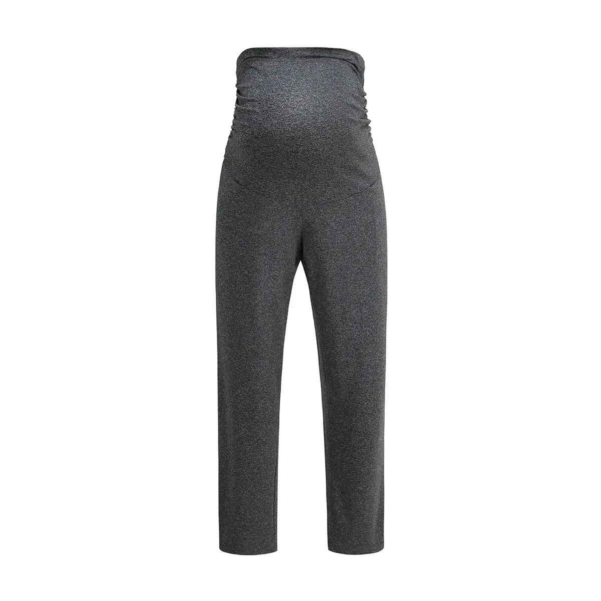 Maternity Pants Over The Belly Yoga Dress Work Pregnancy Pants Stretchy Lounge Wide Leg Trousers with Pockets