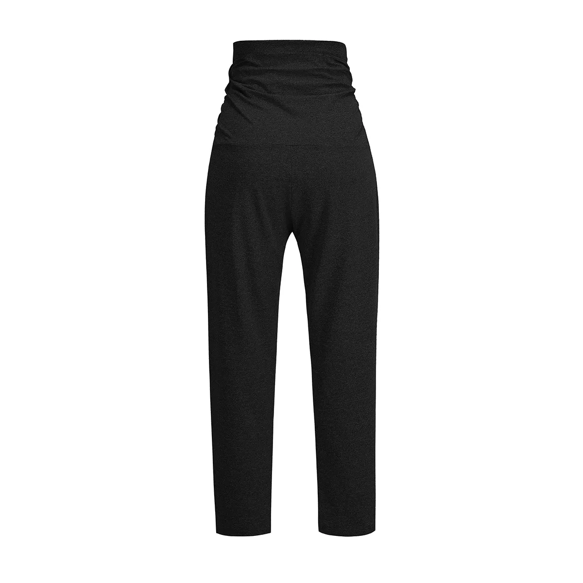 Maternity Pants Over The Belly Yoga Dress Work Pregnancy Pants Stretchy Lounge Wide Leg Trousers with Pockets
