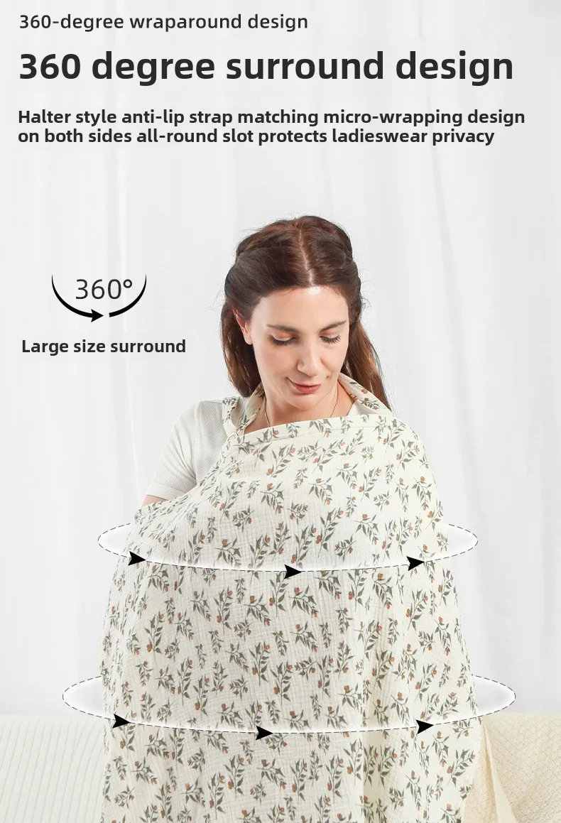 Cotton Mother Outing Breastfeeding Cover Baby Feeding Nursing Covers Adjustable Privacy Breastfeeding Apron Stroller Blanket
