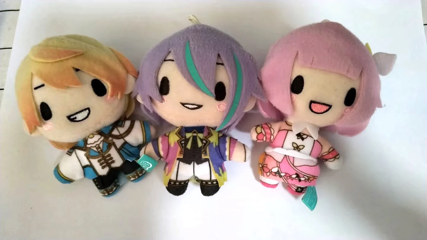 10cm Pjsk Plush Keychain Project Sekai Tenma Tsukasa Stuffed Plushies Bag Pendant Kamishiro Rui Kawaii Plush Doll Toy Gift