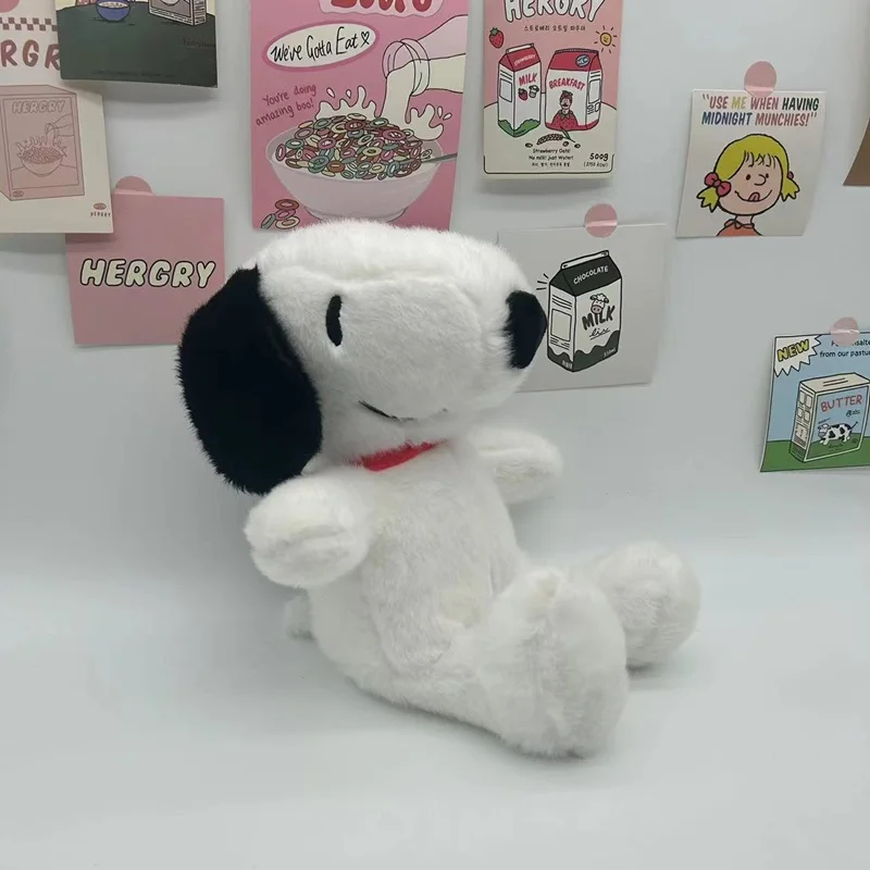 30cm Cartoon Cute Snoopy Plush Toy Pillow Sofa Back Plush Doll Gifts For Children