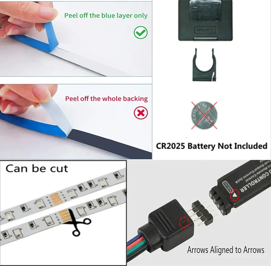 5V LED Strip Lights 1m-30m RGB Led Light Dimmable Color Change Flexible Strip Tape Luces Led Lamp for Room Decor TV Backlight