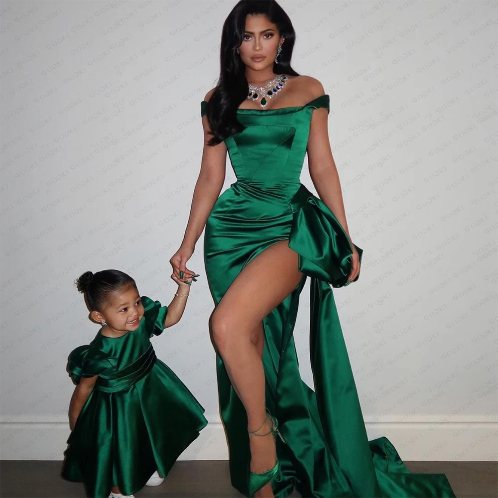 GODKI Famous Brand Green CZ Luxury African Jewelry Sets For Women Wedding Party Zircon Crystal Dubai Bridal Jewelry Set Gift