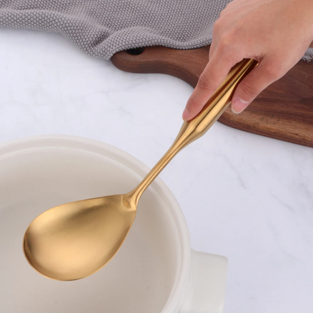 Gold cookware Stainless Steel Cooking tools spatula Shovels Turner Ladle Spoon Colander Filter Potato Mashers Kitchen Utensils