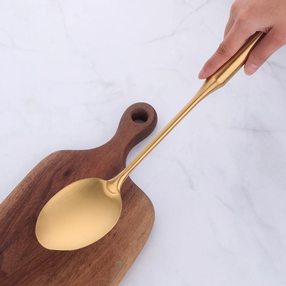Gold cookware Stainless Steel Cooking tools spatula Shovels Turner Ladle Spoon Colander Filter Potato Mashers Kitchen Utensils