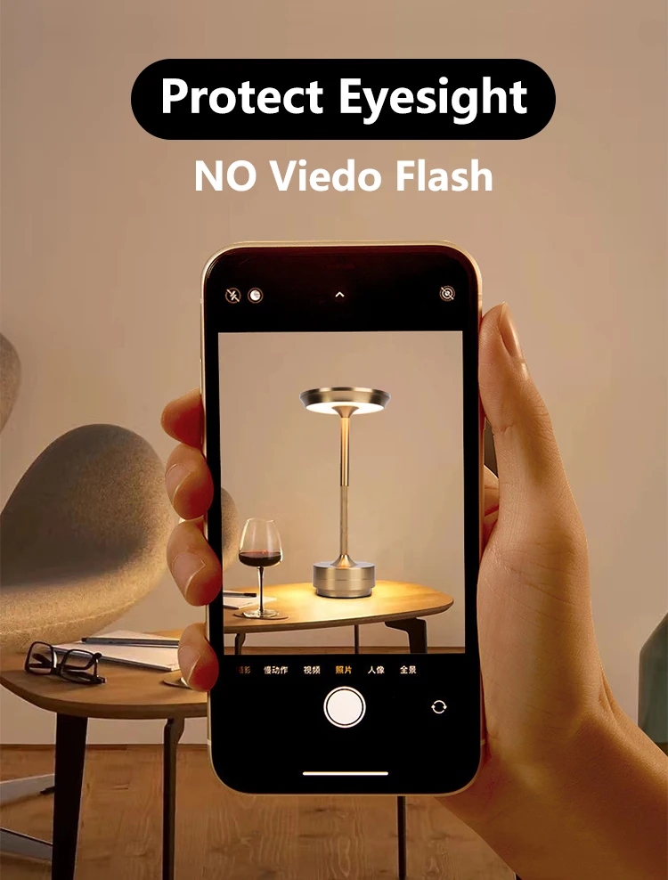 Rechargeable Table Lamp Creative Dining Touch Led Hotel Bar Coffee Pina Pro Table Lamp Lampada Da Tavolo Decorative Desk Lamp