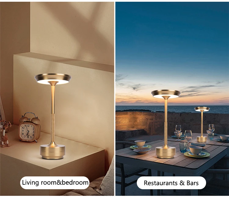 Rechargeable Table Lamp Creative Dining Touch Led Hotel Bar Coffee Pina Pro Table Lamp Lampada Da Tavolo Decorative Desk Lamp