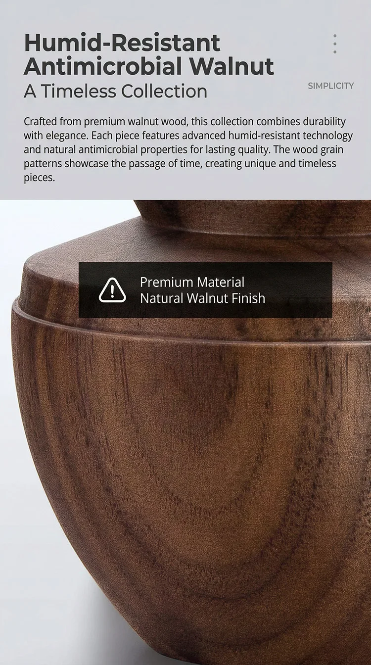 Walnut Toothpick Holder with Stainless Steel Cover, 6Pcs Fruit Picks, Cocktail Picks, Toothpick Box for Home Decor, Party, Bar