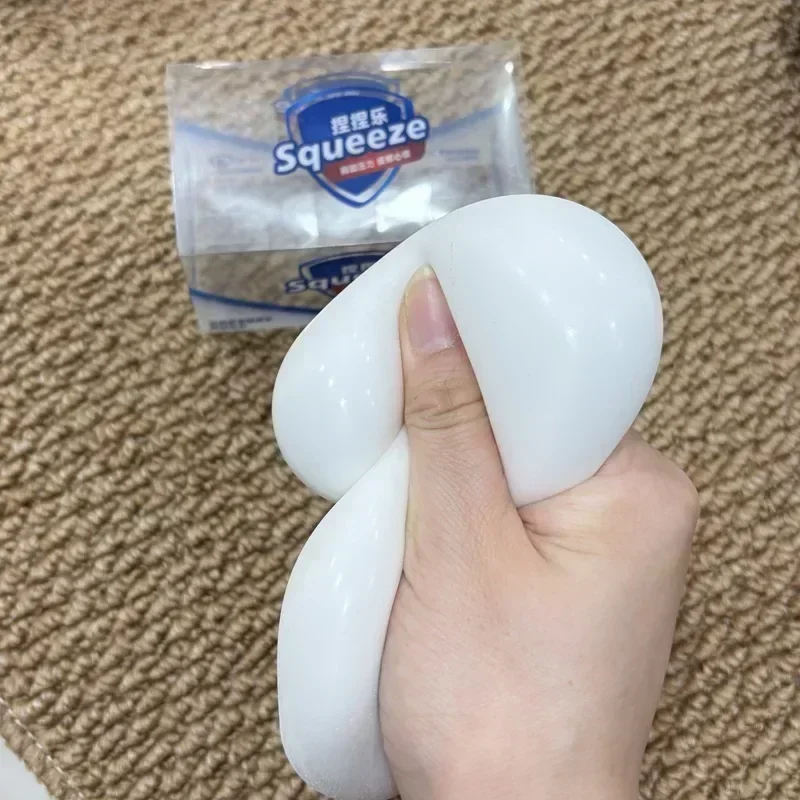 Squishy Soap Ball Squishy Stress Ball Filled Soft Squeeze Fidget Toy Anti-Stress Anxiety Relief Hand Decompression Toy