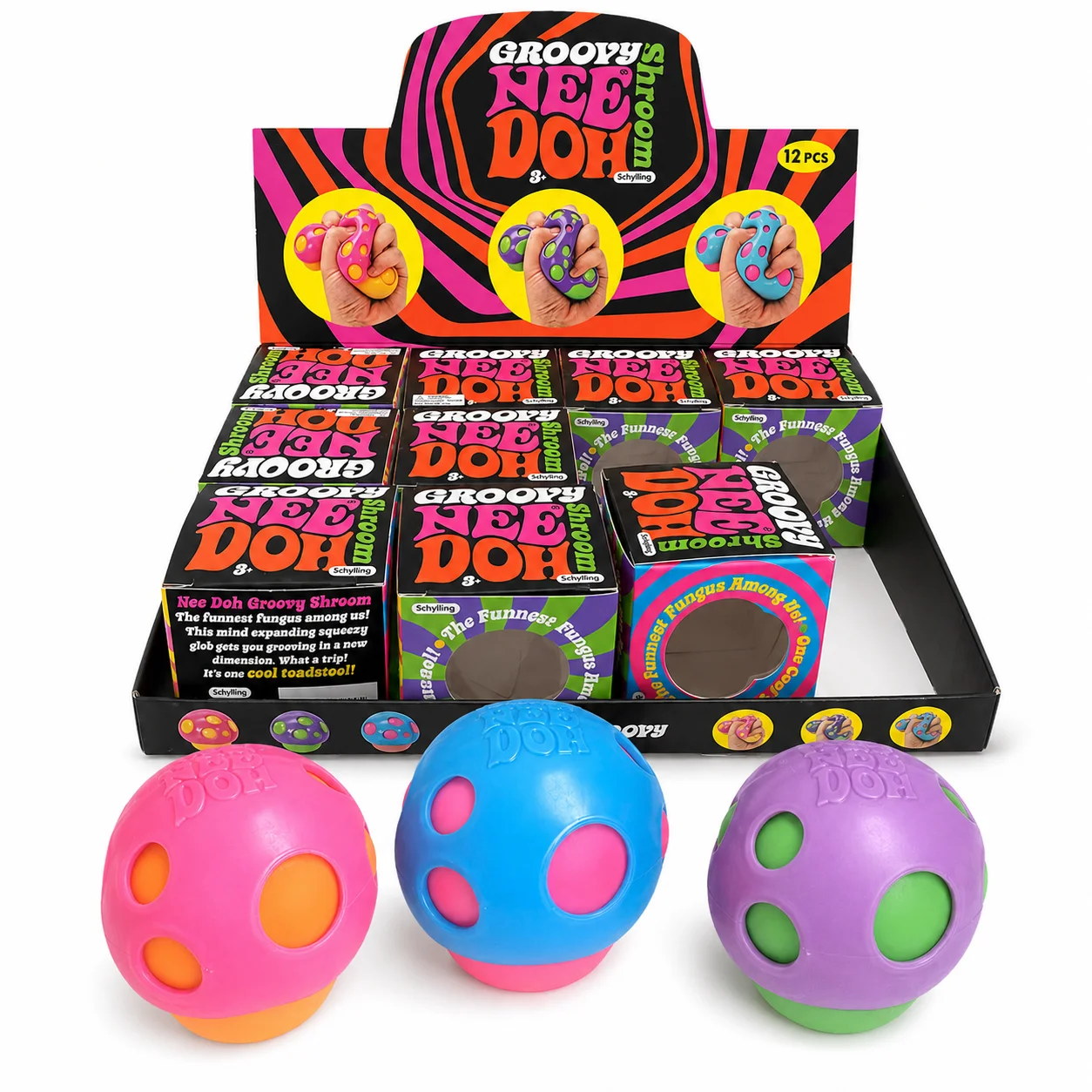 NEEDOH mushroom-shaped soft and slowly rising decompression toy helps adults squeeze to relieve mood and fight anxiety